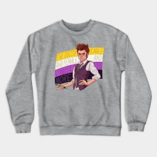 Nonbinary Doctor Who - Fourteenth Doctor Crewneck Sweatshirt